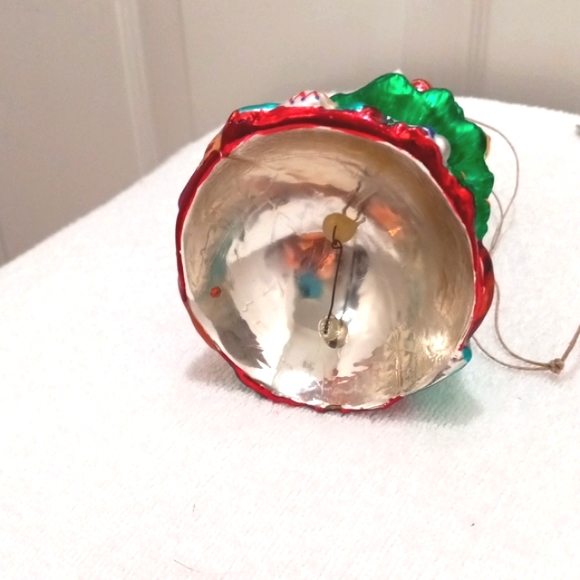 Christopher Radko Blown Tempered glass W/ Sterling Silver Xmas Tree. - Picture 5 of 6